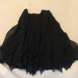 Women’s black kneelength fun lacy skirt
